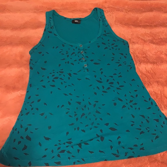 Mossimo Tank Top SZ Small Turquose - Picture 3 of 5